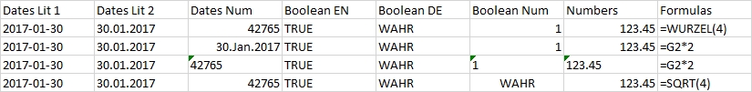 Excel file