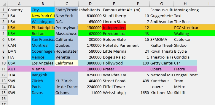 Excel file