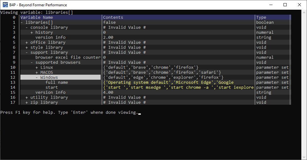View Variables Interactively